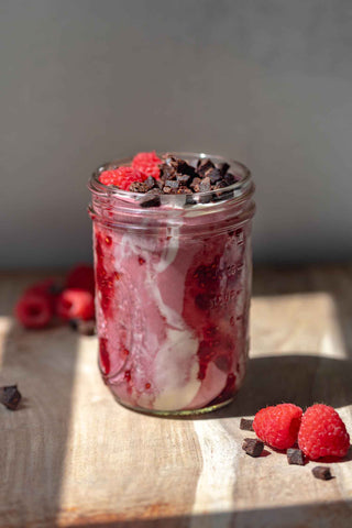 Raspberry Cacao Cream Smoothie