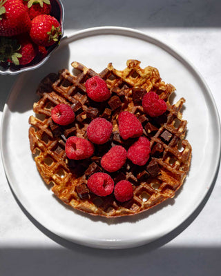 Salted Peanut Butter Protein Waffles